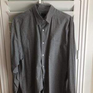 J. Crew Gray Chambray Button-down